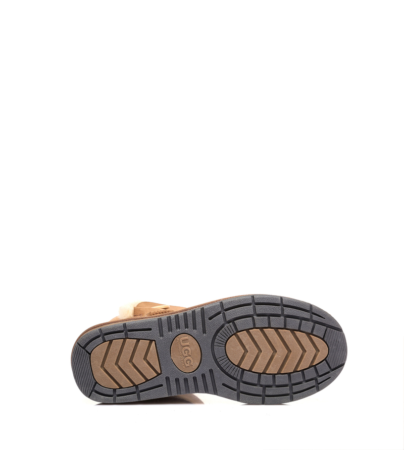 Ugg AS Women Men Boots Genuine Sheepskin Wool Short Button Boots Water Resistant - Picture 6 of 30