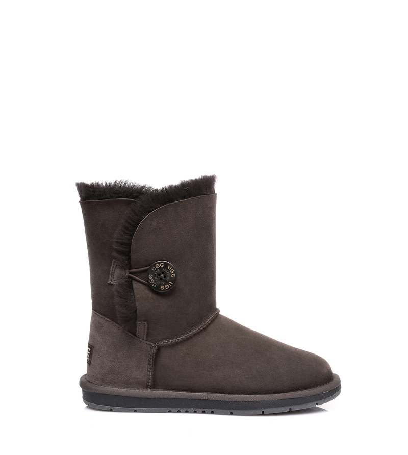 Ugg AS Women Men Boots Genuine Sheepskin Wool Short Button Boots Water Resistant - Picture 7 of 30