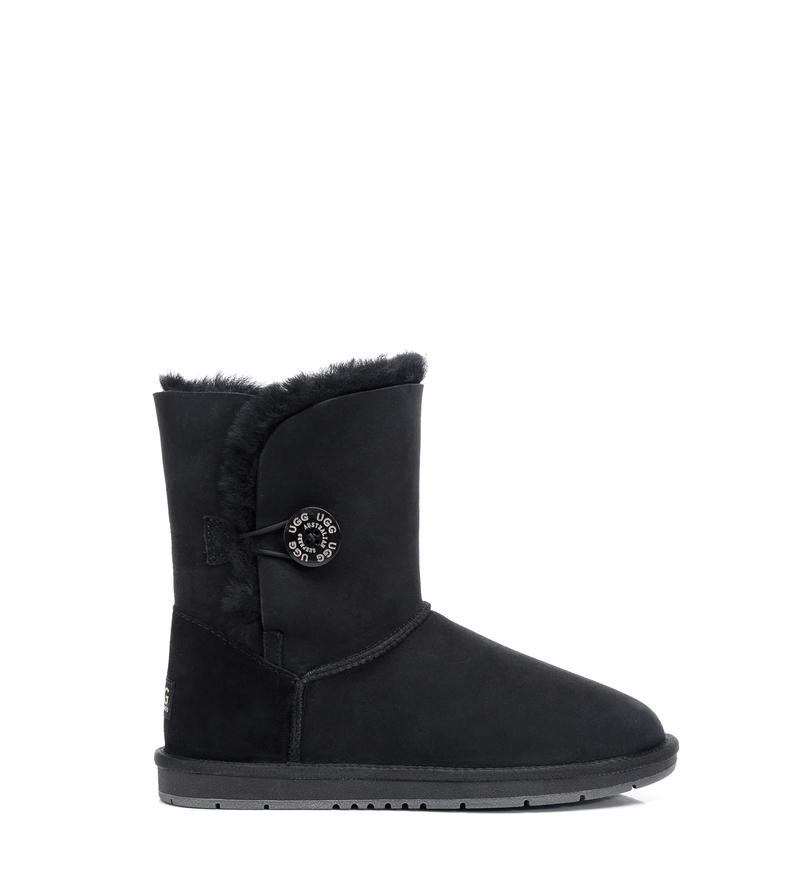 Ugg AS Women Men Boots Genuine Sheepskin Wool Short Button Boots Water Resistant - Picture 13 of 30