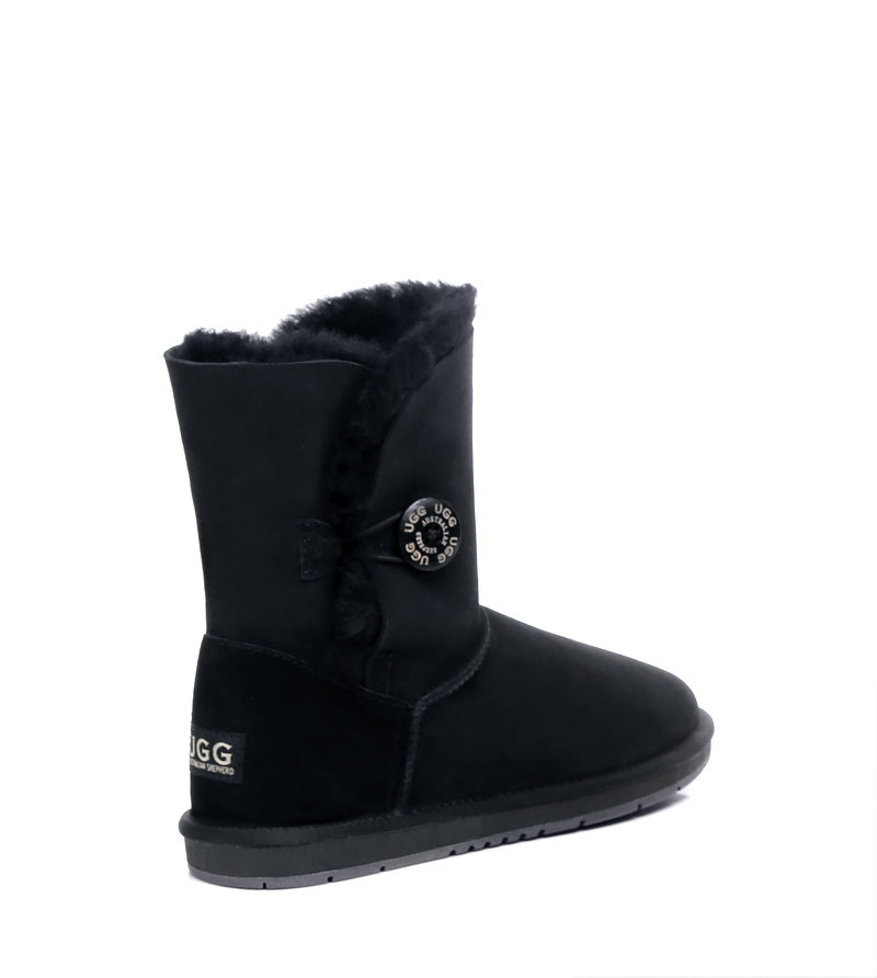 Ugg AS Women Men Boots Genuine Sheepskin Wool Short Button Boots Water Resistant - Picture 15 of 30
