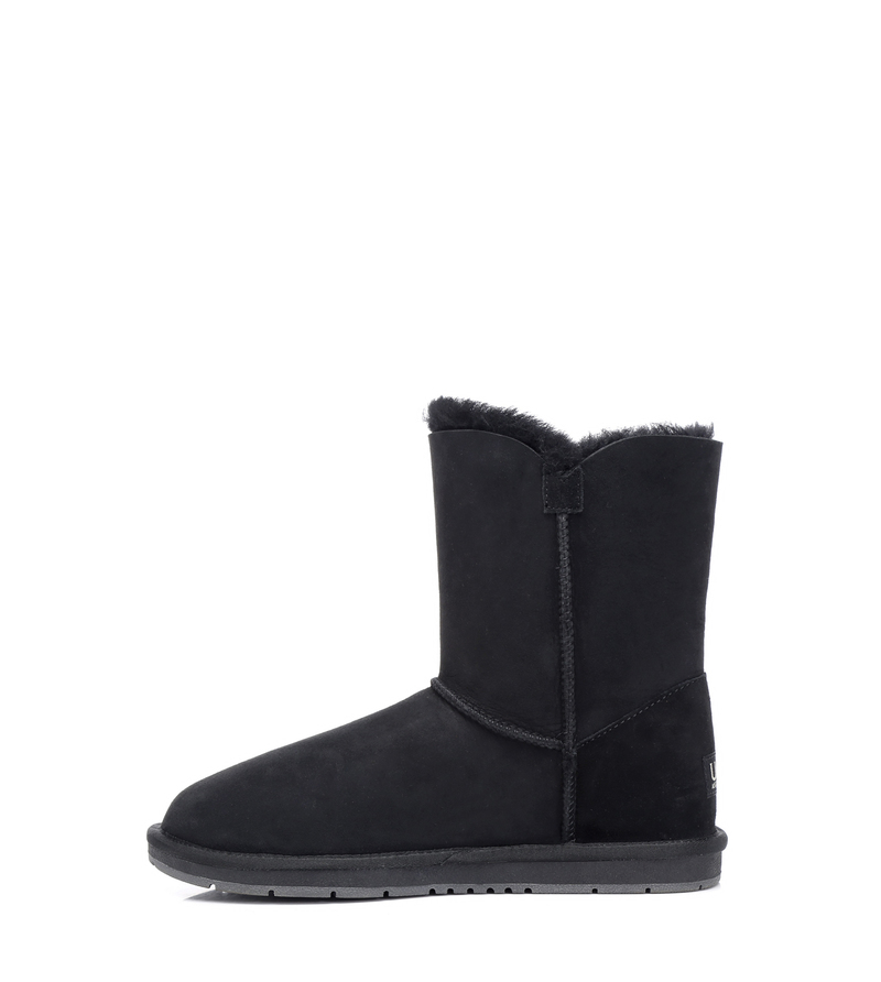 Ugg AS Women Men Boots Genuine Sheepskin Wool Short Button Boots Water Resistant - Picture 16 of 30