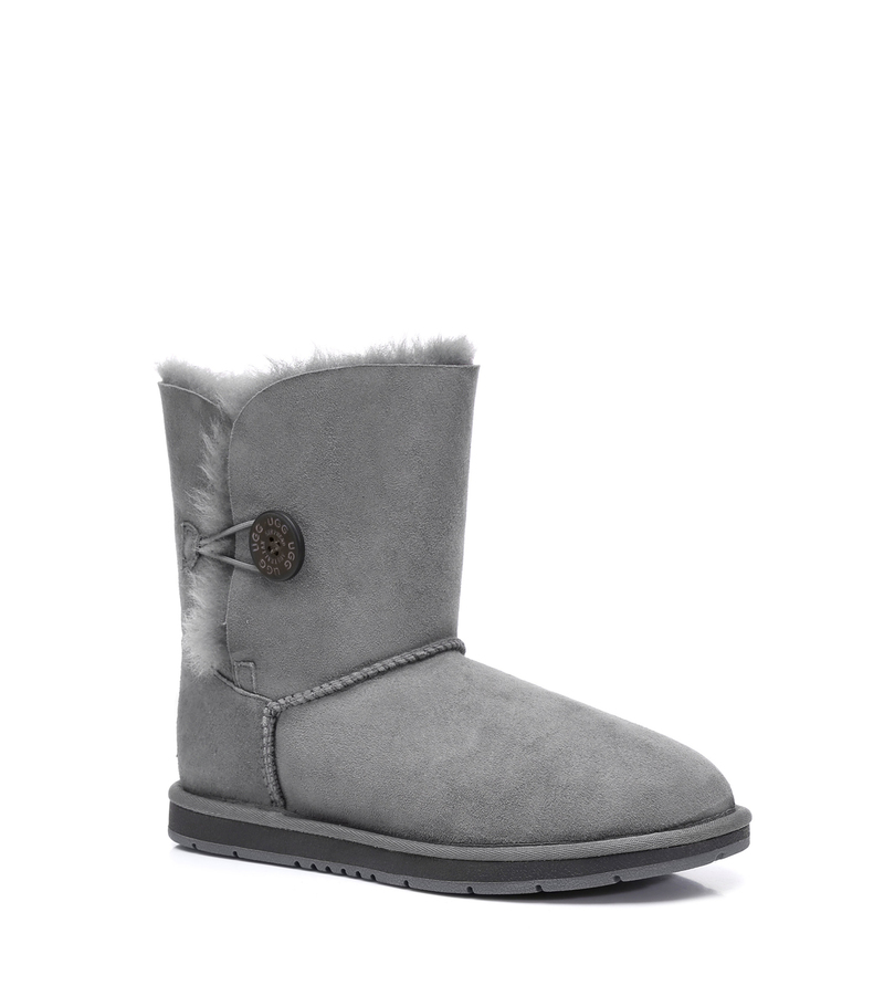 Ugg AS Women Men Boots Genuine Sheepskin Wool Short Button Boots Water Resistant - Picture 26 of 30