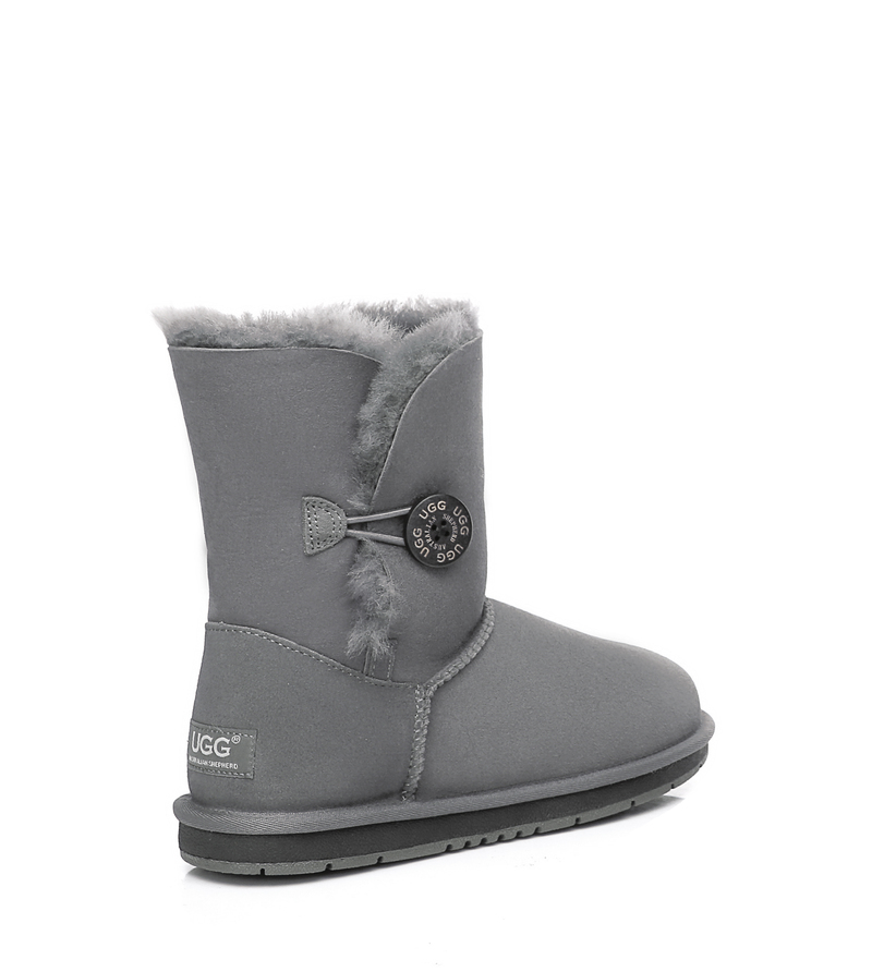 Ugg AS Women Men Boots Genuine Sheepskin Wool Short Button Boots Water Resistant - Picture 27 of 30