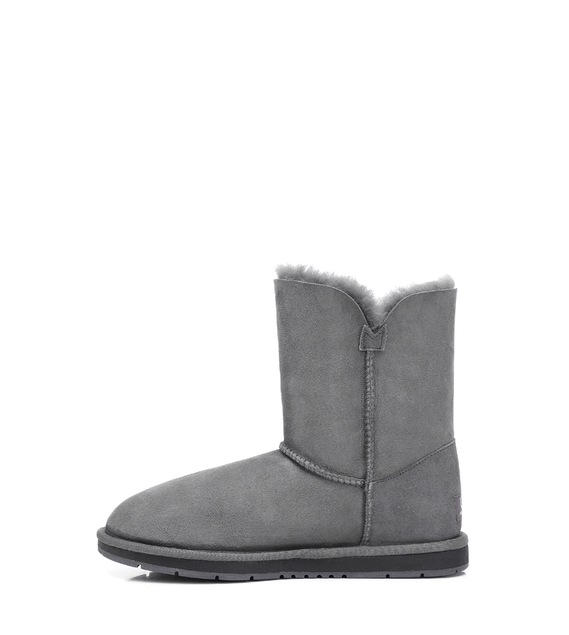 Ugg AS Women Men Boots Genuine Sheepskin Wool Short Button Boots Water Resistant - Picture 28 of 30
