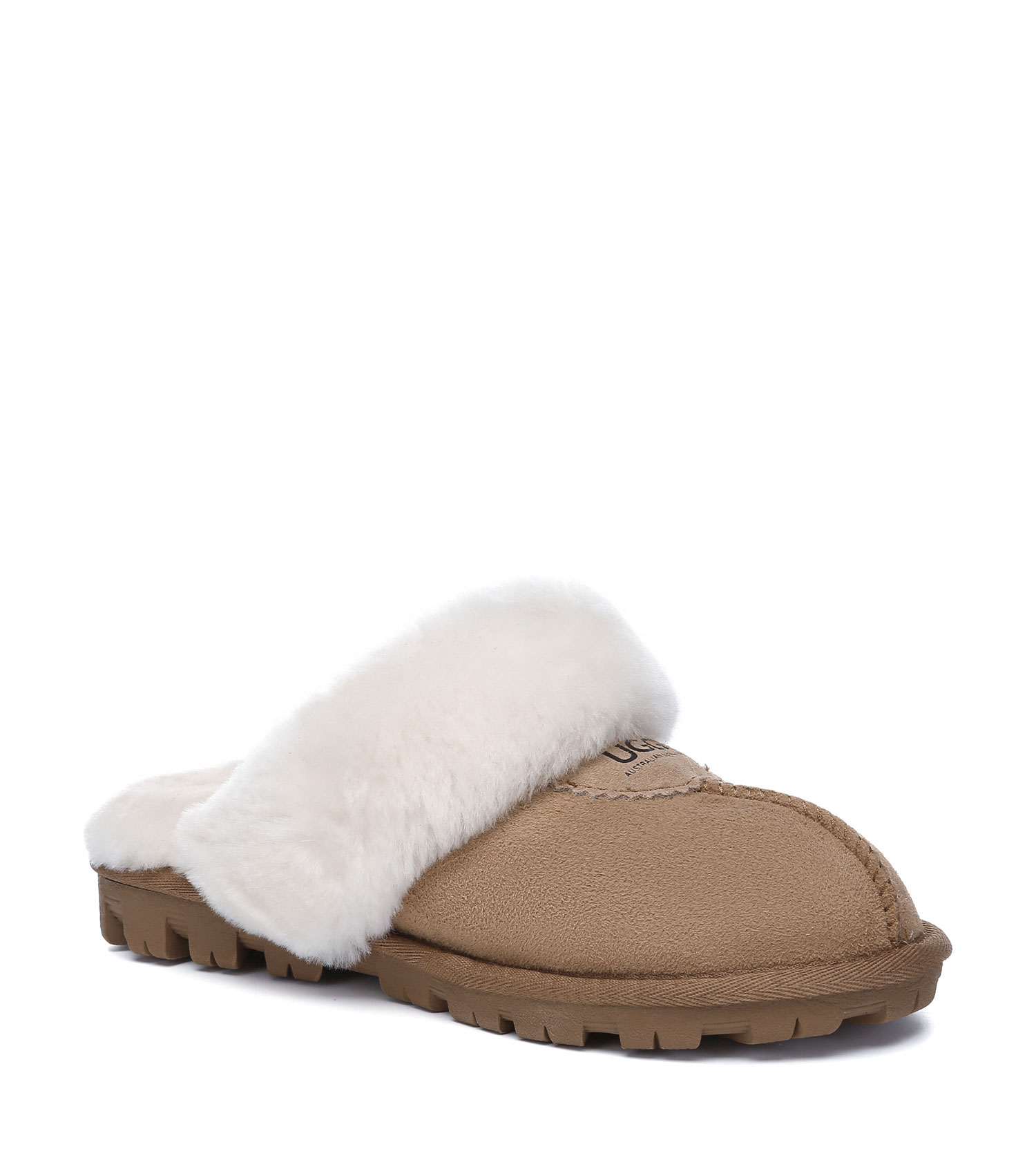 UGG Slippers Women Men Australian Double Face Sheepskin Wool Nonslip Waffle - Picture 2 of 65