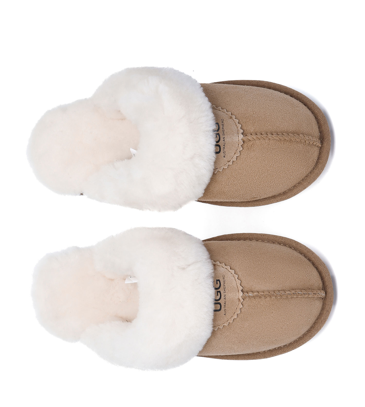 UGG Slippers Women Men Australian Double Face Sheepskin Wool Nonslip Waffle - Picture 5 of 65