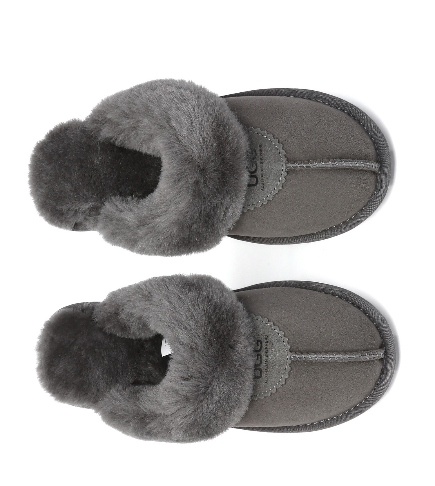 UGG Slippers Women Men Australian Double Face Sheepskin Wool Nonslip Waffle - Picture 41 of 65