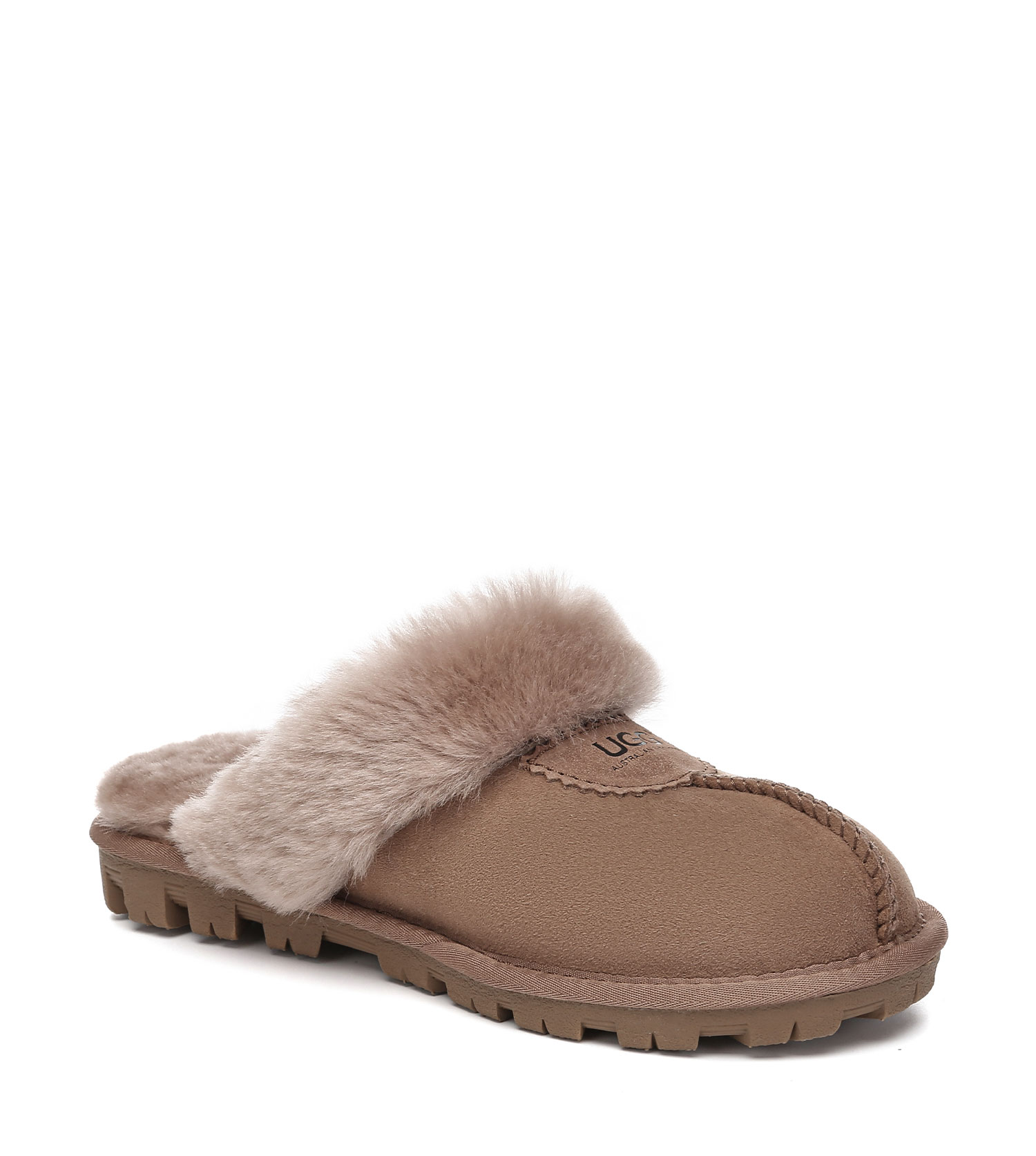 UGG Slippers Women Men Australian Double Face Sheepskin Wool Nonslip Waffle - Picture 14 of 65