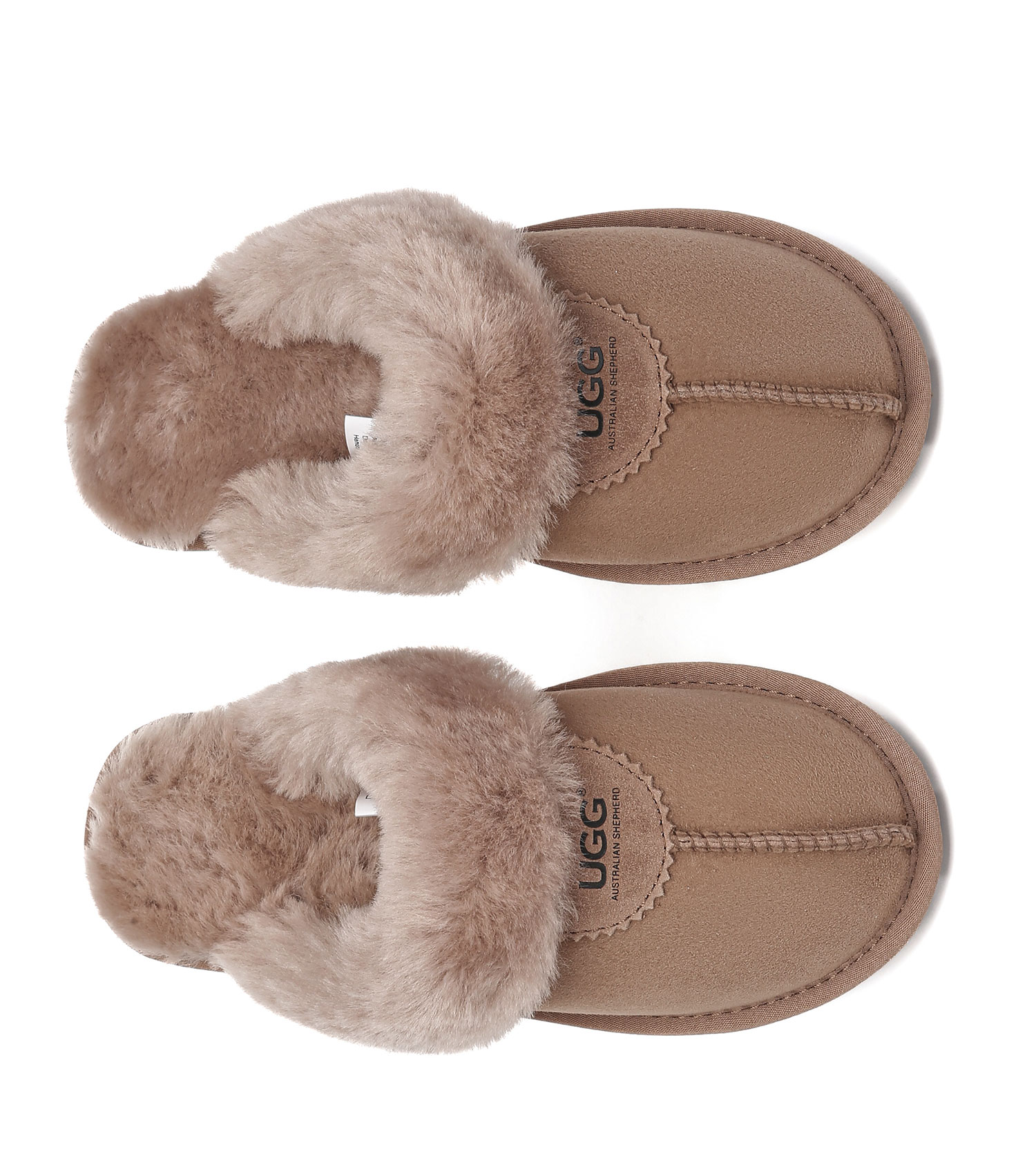 UGG Slippers Women Men Australian Double Face Sheepskin Wool Nonslip Waffle - Picture 17 of 65