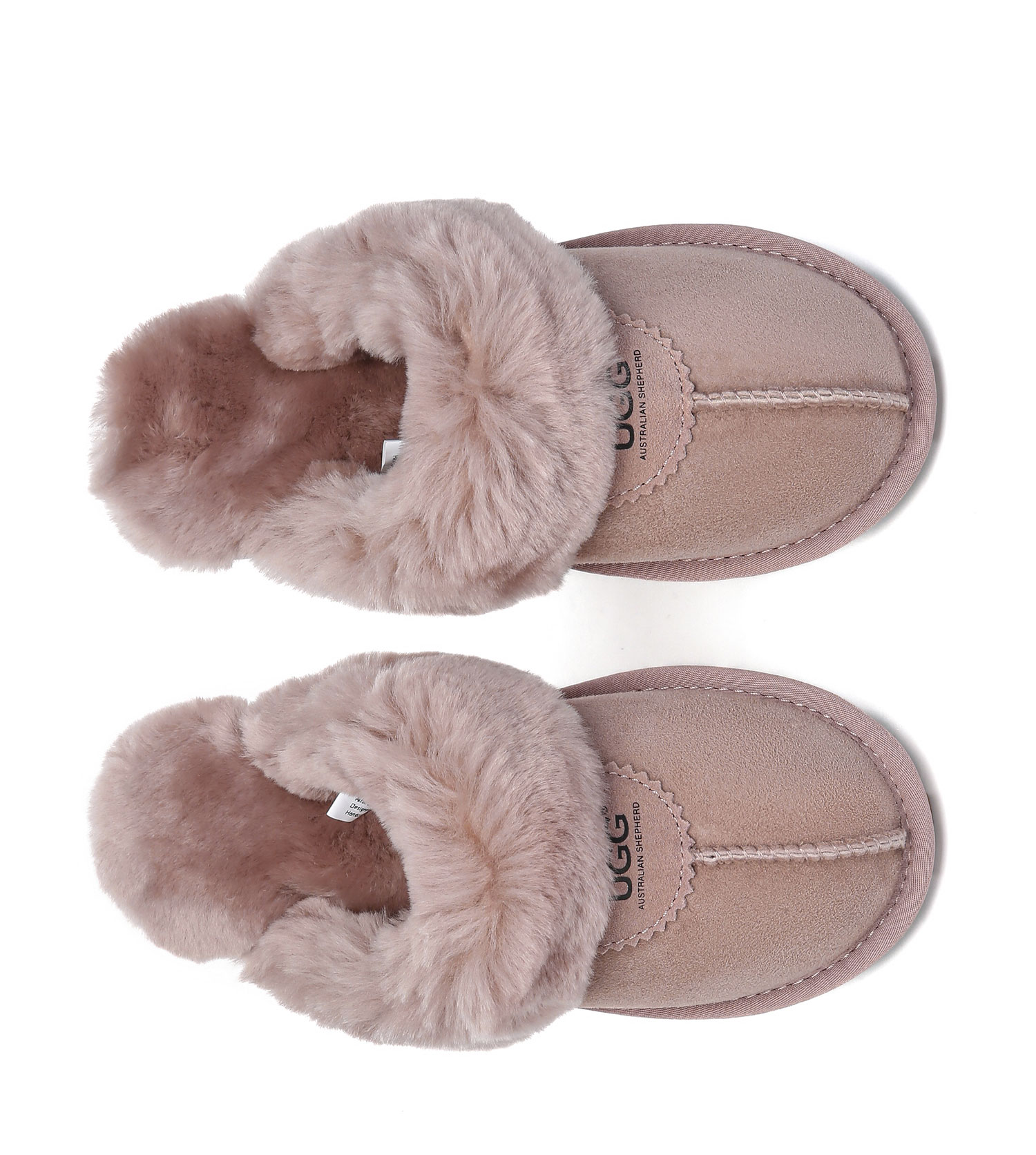 UGG Slippers Women Men Australian Double Face Sheepskin Wool Nonslip Waffle - Picture 29 of 65