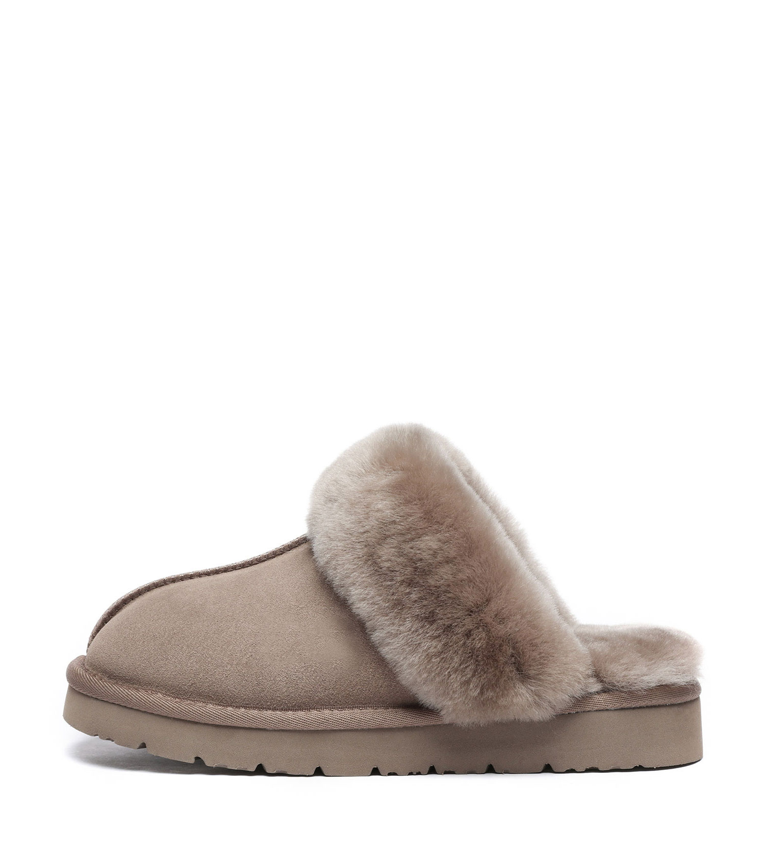 AS UGG Slippers Women Australia Sheepskin Wool Thick Sole Slipper ...