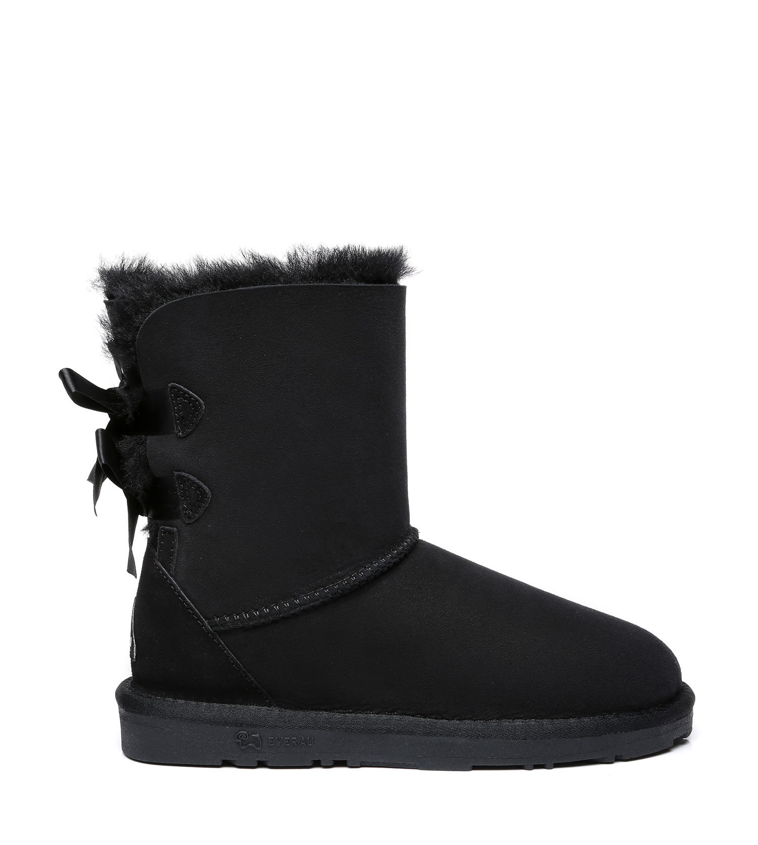 EVERAU Women Boots Double Back Bow Australia Sheepskin Wool Lining Nonslip - Picture 7 of 30
