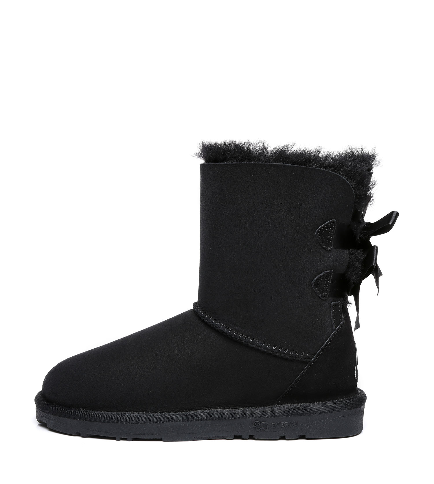 EVERAU Women Boots Double Back Bow Australia Sheepskin Wool Lining Nonslip - Picture 10 of 30